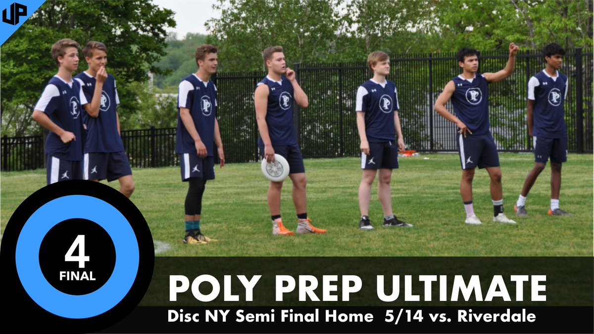 PolyBlueDevils's tweet photo. #2 Seed Poly Prep Ultimate hosts #3 Seed Riverdale on Monday 5/14. #1 Seed Packer faces #4 Seed Horace Mann in the opposite bracket. #polyprepultimate #discny https://t.co/3lrprRFhF6