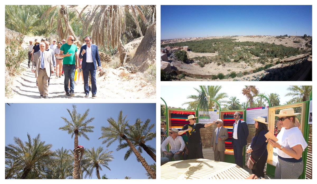 euneighbours's tweet photo. L’UE🇪🇺 soutient la Tunisie 🇹🇳dans le projet de réhabilitation de l’oasis de Nefta. Inauguration de la Cabane pédagogique conçue par @matalicrasset Soutenir le travail des ouvriers agricoles & à valoriser les métiers autours de la #permaculture #PALMLAB @PBergaminiEU #EU4Youth https://t.co/xrSj4YCz1y