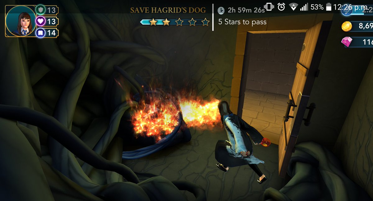 fioriparty's tweet image. Katon goukakyuu no jutsu! #hogwartsmystery #sasuki