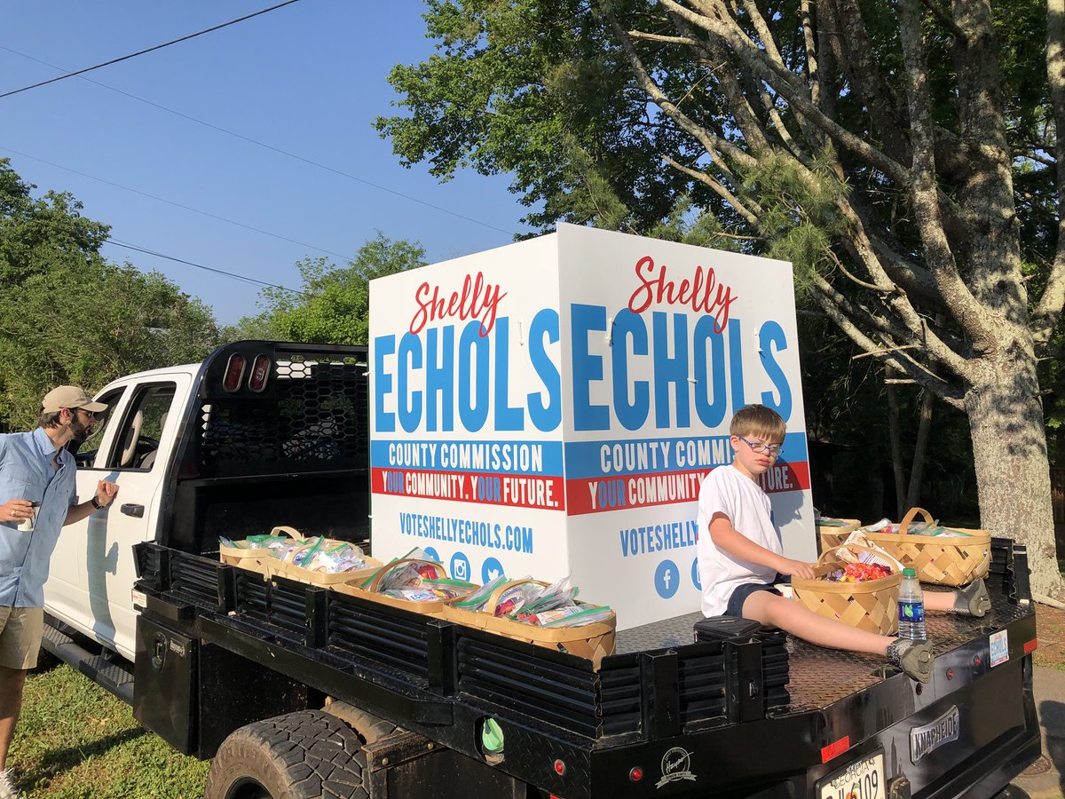 Be on the lookout for Cohen and his mom at Railraod Days parade this morning in Lula! #TeamMom #StandWithShelly