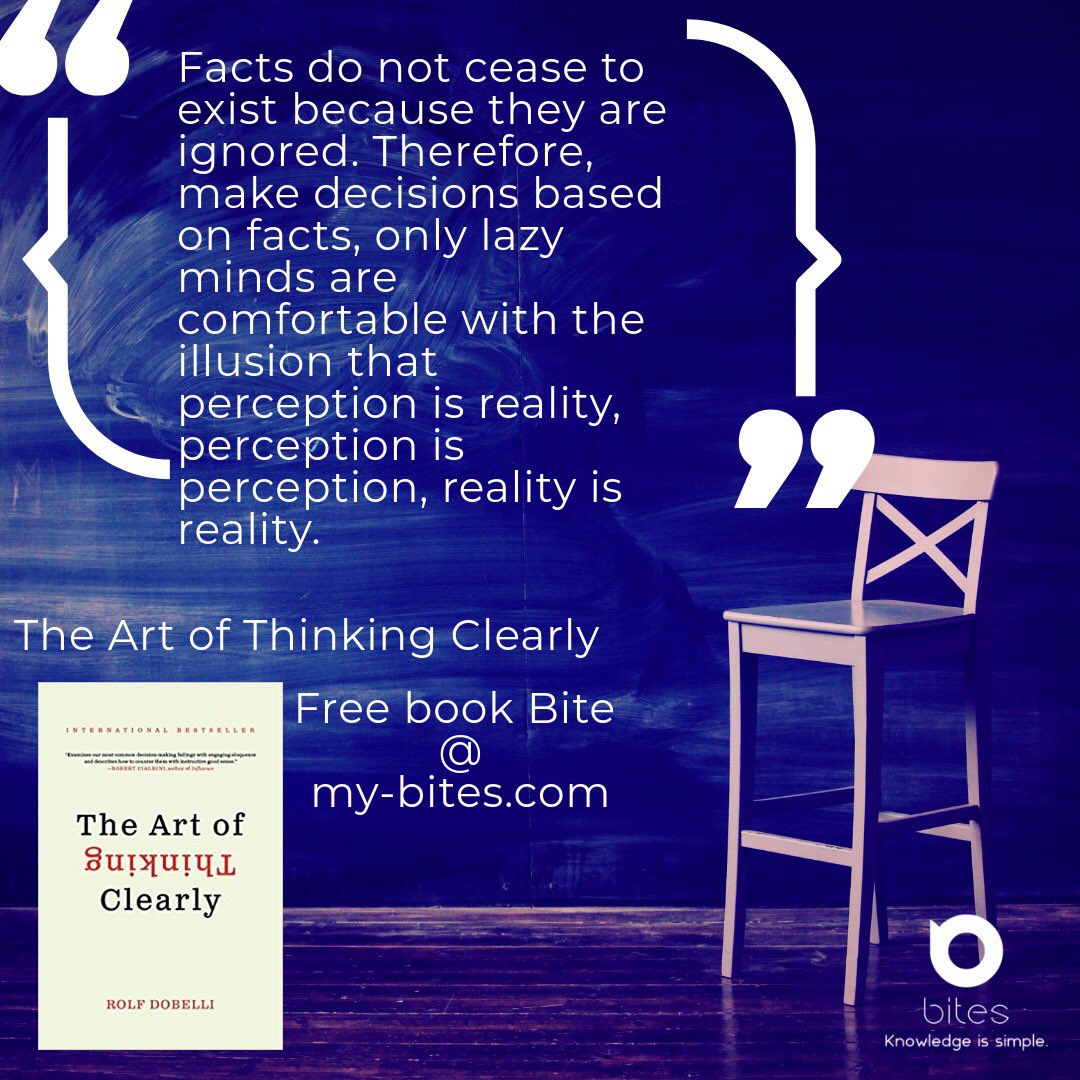 Intrapreneur's tweet photo. RT @2InnovateiExist: New @ https://t.co/l0OOKRQxhF The Art of Thinking Clear by Rolf Dobelli #think #thinkdifferent #intrapreneur #intrapreneurship #team #teamwork #entrepreneur #entrepreneurship #leadership #business #businesswoman #psychology #breakpa… https://t.co/OjbsOxFAlE