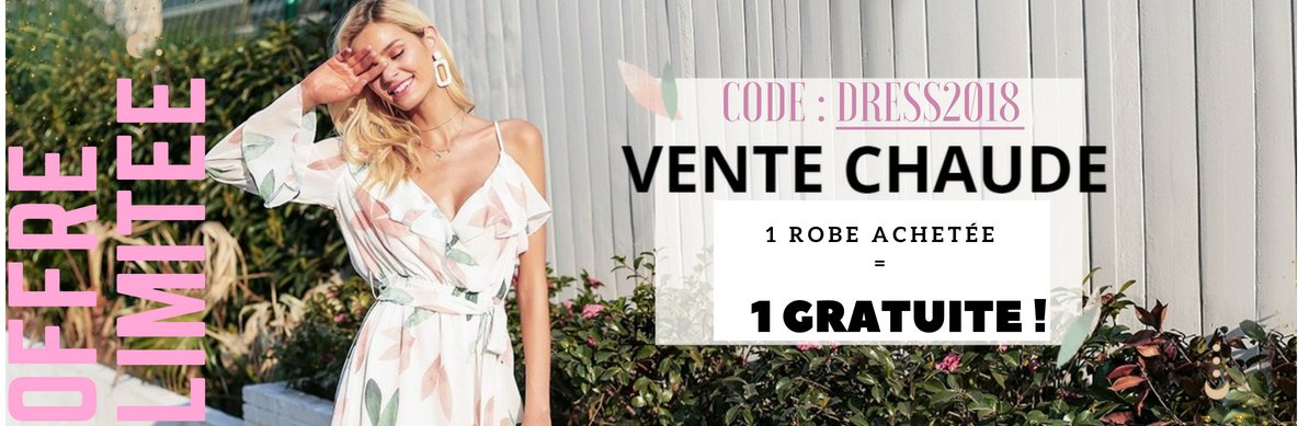 DressedStore's tweet image. 🔥☆OFFRE LIMITÉE 24H☆ 🔥
🌹1 robe achetée = 1 robe offerte🌹  avec le code  DRESS2018 🎁 sur la boutique dressed-store.com🌸
#fashionblogger #Fashionista #fashion #clothes #dress #robe #women #ootd #outfit #Promo #discount #women #beauty #shopping #love #Look #Style #she