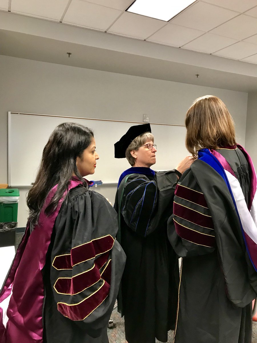 Congratulations to our PhDs, DPTs &amp; OTDs! You make us proud! TWU commencement ceremony 4. @TWU_PT <a href="/KimberlyMiloch/">Kimberly Miloch</a> @TWUhealthscdean #twugrad18