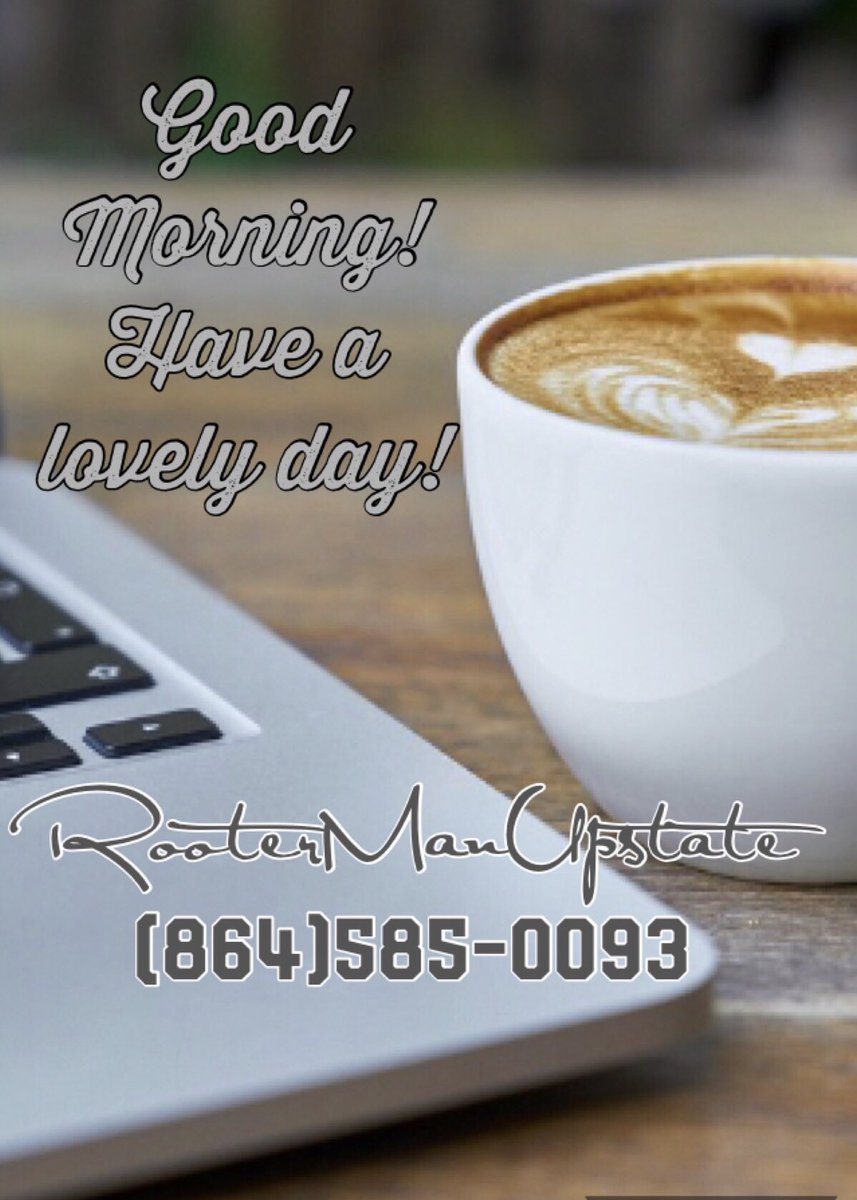 RooterManUpstat's tweet photo. Good Morning! 😃☀️ #HappySaturday from #RooterManUpstate #PlumbingServices #UpstateSC          #Spartanburg #Greenville #CherokeeCounty #SouthCarolina https://t.co/QyZU9DHGbj