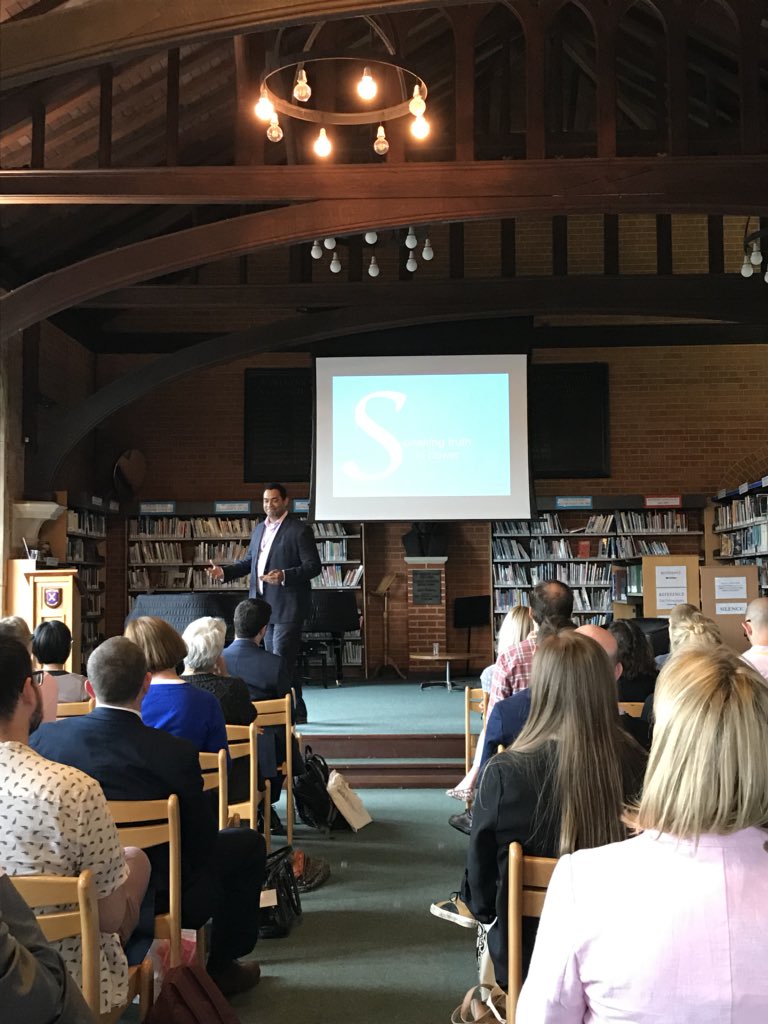 SASHerts's tweet photo. Dr Nick Dennis provides the closing Keynote at #SASFE18, raising fascinating questions around how schools can improve their leadership and performance. @SASForumEd https://t.co/7X76RwDlcm