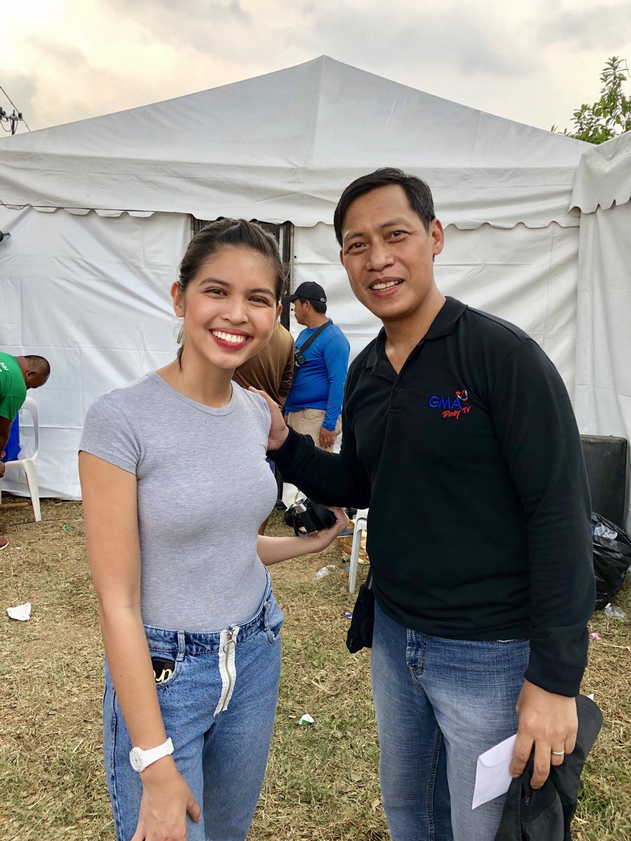 raffytima's tweet photo. Always love working with these guys, hot 40 degree sun notwithstanding. Salamat po ulit Eat Bulaga. @mainedcm https://t.co/RbJJADS34d