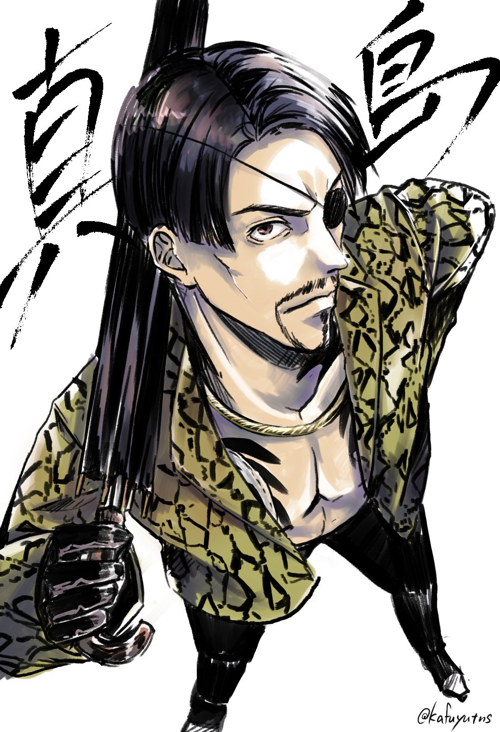 香冬 お題 真島吾朗 龍如版深夜の真剣お絵描き60分一本勝負 Ryu 1draw T Co Nbwen6ew4q Twitter