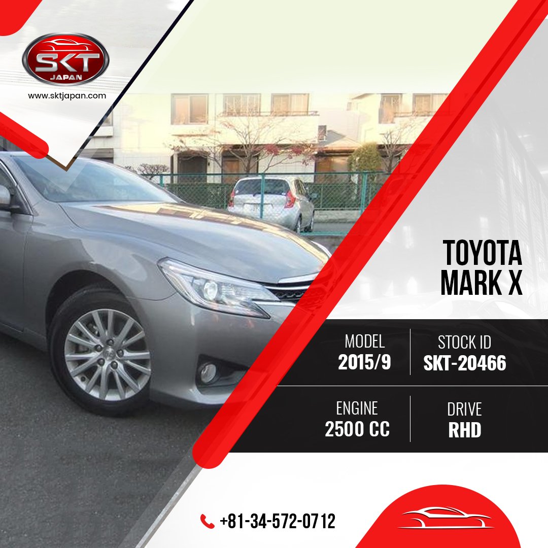 SKTJOfficial's tweet photo. #Toyota #Mark X For #Sale

View #Vehicle Specification: View #Vehicle Specification: https://t.co/FxkiYiJOj0

#SKTJapan #UsedCars #JapaneseCars #Cars #AmazingCar #BestValueCar #CarForSale #AT #RightHandDrive #Order https://t.co/NruhbV0RoG