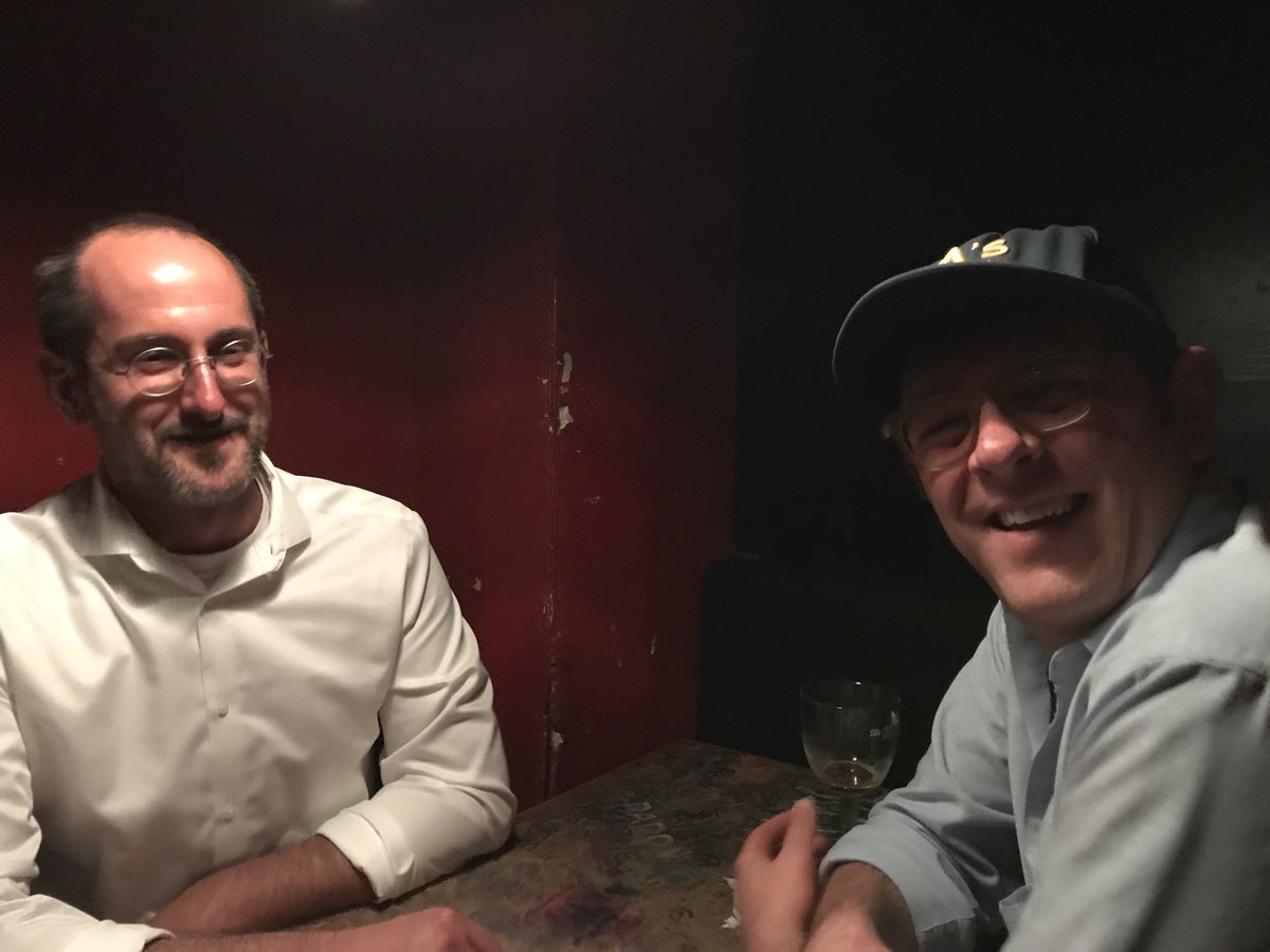 RadioTaskForce's tweet photo. Shawn Vancour (UCLA) and Brandon Burke (@thejosephboys, Stanford) at Brewers Art. #ARSCaudio2018 #RPTF https://t.co/yF9UUUFrdt