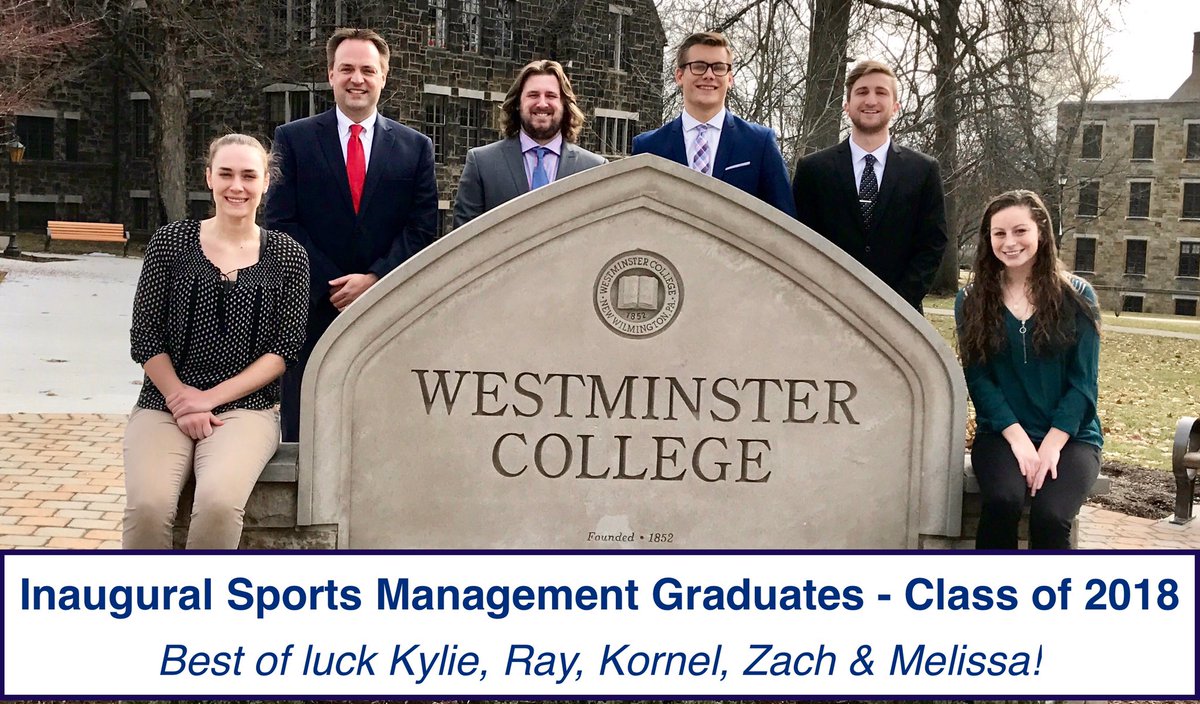 SportsMgtProf's tweet photo. Excited to see the first Westminster College Sports Management students cross the stage today @westminsterpa Good luck Titans! #wcgrad18 ❤🏆👏 https://t.co/tl1m0aTlSa