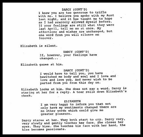 pandp2005's tweet image. #PrideandPrejudice2005 film’s #OriginalScript from the #SecondProposal scene with tears 😢 and a passionate kiss❣️😘❤️😍

~*~

[Elizabeth &amp;amp; Darcy drawing ✍️ by #jen7waters via DeviantArt]