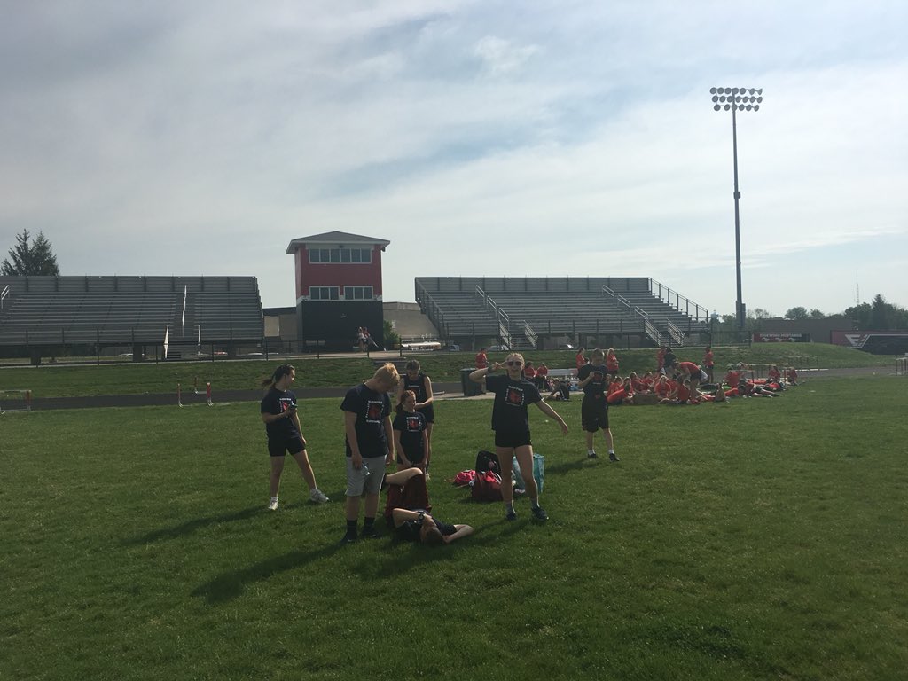 BHS Unified Track getting ready for the Mustang Invitational at Edgewood! #GoCards