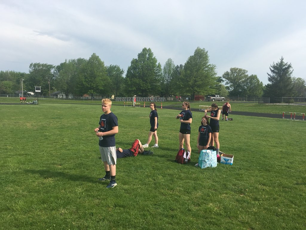 DDeanBHS's tweet photo. BHS Unified Track getting ready for the Mustang Invitational at Edgewood! #GoCards https://t.co/7cDDeOZqce