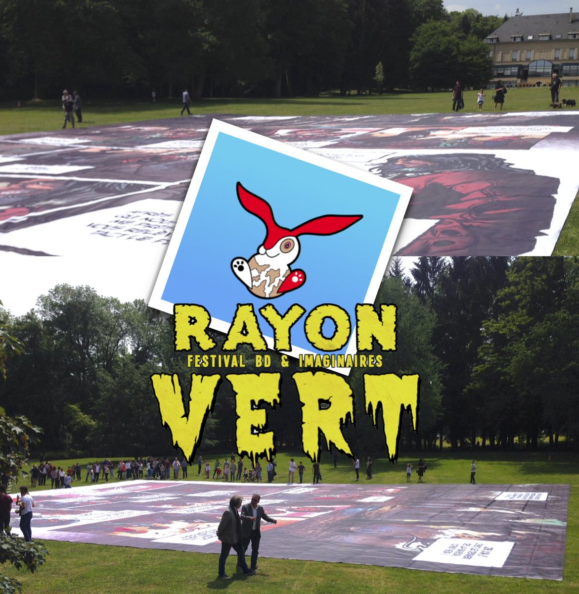 LookIV_App's tweet photo. #Record du Monde de la + grande planche BD battu ce samedi12 mai 2018 par le Festival @RayonVert_BD à #Thionville, Parc de #Volkrange. Allez-y avec @LookIV_App, la petite Appli intuitIVe, complètement nomade ! 
#LookIV, tout ce qui bouge autour de vous, tout simplement, partout ! https://t.co/Eh2Vn3PqDO