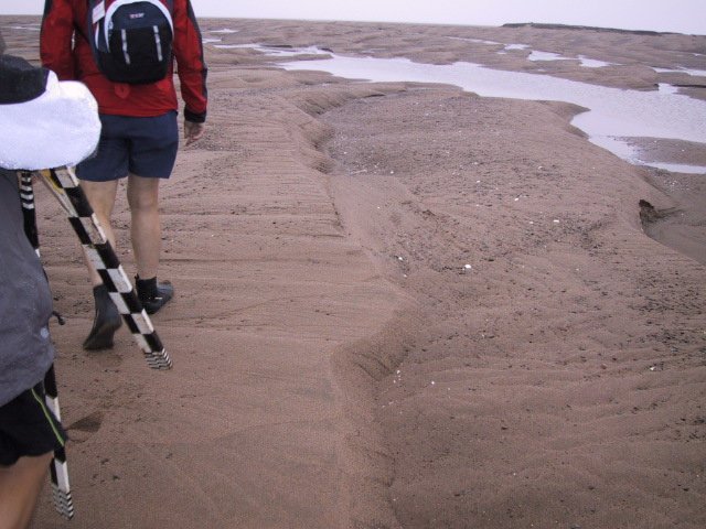 23/n. Cobequid Bay, however, is a classic incised valley fill system. Thickness of Modern (post-glacial) sediments can be up to 25 m, as documented by Dalrymple & Zaitlin 1994 ( https://onlinelibrary.wiley.com/doi/abs/10.1111/j.1365-3091.1994.tb01442.x). There we find compound bar systems with classic herringbone stratification