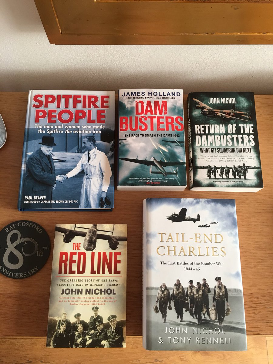 RAF_Cosford's tweet photo. The last few week’s reading has been bomber heavy until the brilliant @beaver_paul’s Spitfire People arrived. However with the @DambustersMiles @rafbf event taking place @RAF_Cosford this week it’s the perfect time to turn to Johnny Johnson’s biography. https://t.co/H2015c7lOx