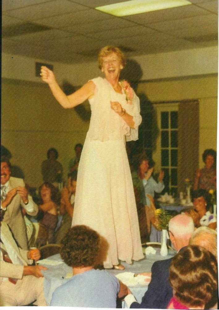 joanmcurto's tweet photo. Strength, integrity, humor, persistence, and never forgetting to dance while everyone is watching. #igotitfrommymom #happyMothersday #danceonthetable https://t.co/UgyRnXqTjX