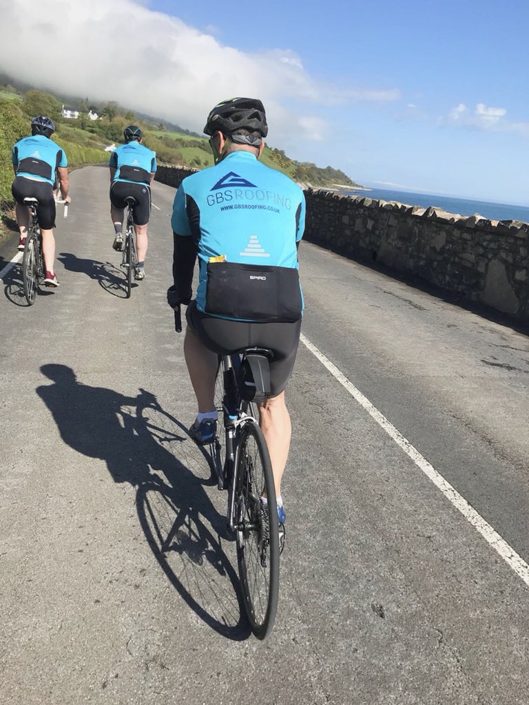GBSRoofingLtd's tweet photo. And we did it! 
A massive #ThankYou to everyone who sponsored @GBSRoofingLtd for taking part in the #SQSCycleChallenge @SQS_GROUP 
Lots of money raised for @NSPCCNI &amp; a great day day out!
#TeamGBSRoofing https://t.co/DroCambStG