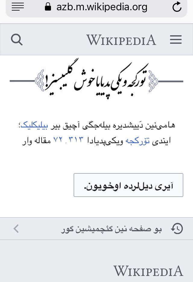 よんほ アゼルバイジャン語版のウィキペディアは 当初同一ページ内でアゼルバイジャン共和国側のローマ字とイラン 側南アーザルバイジャーンのアラビア文字の2通りの表記が並存していたが お互い文字の違いにより理解が困難だったため10年間の議論を経て
