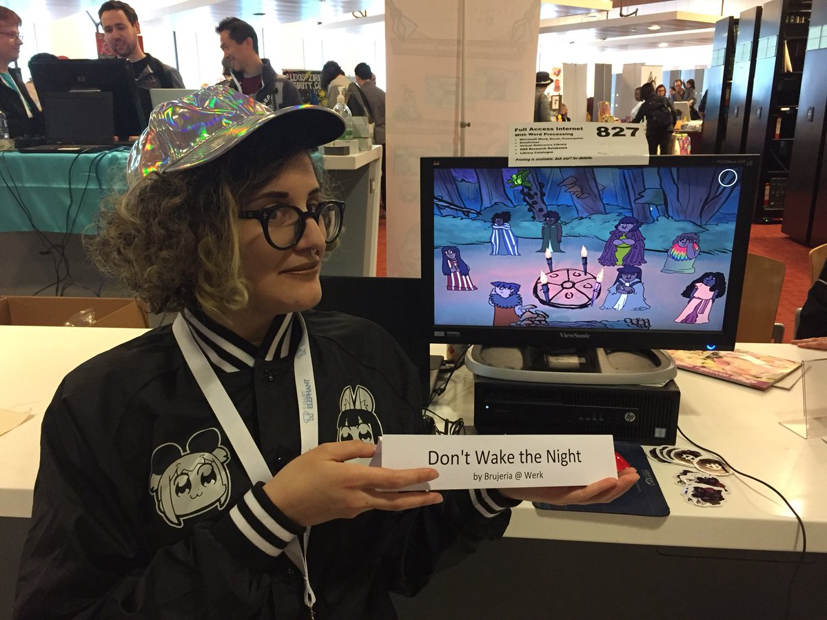 HandEyeSociety's tweet photo. Comics X Games is all set up for #TCAF! Check out Visual Novel Alley with @babbygoth @pillowfightio @trainmilfsgame @gblekkenhorst and more; @rdgsteve is running the Tea Dragon Society Card Game; Chase Birds with @davidczar_ and buy a cute felt dog! @TorontoComics  @OMDCtweets https://t.co/7WM5nAwX0H