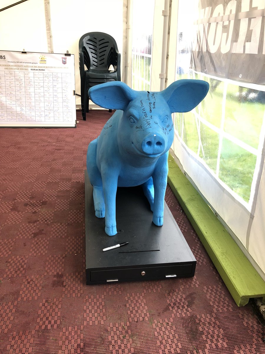 BigBluePiggy's tweet photo. Currently at the family #funday. The weather hasn’t put the supporters off! @MLM_Group @_Castons @BarnesConstrctn @AmendInfo @amend #MEN1 https://t.co/F1DjMBCg8k