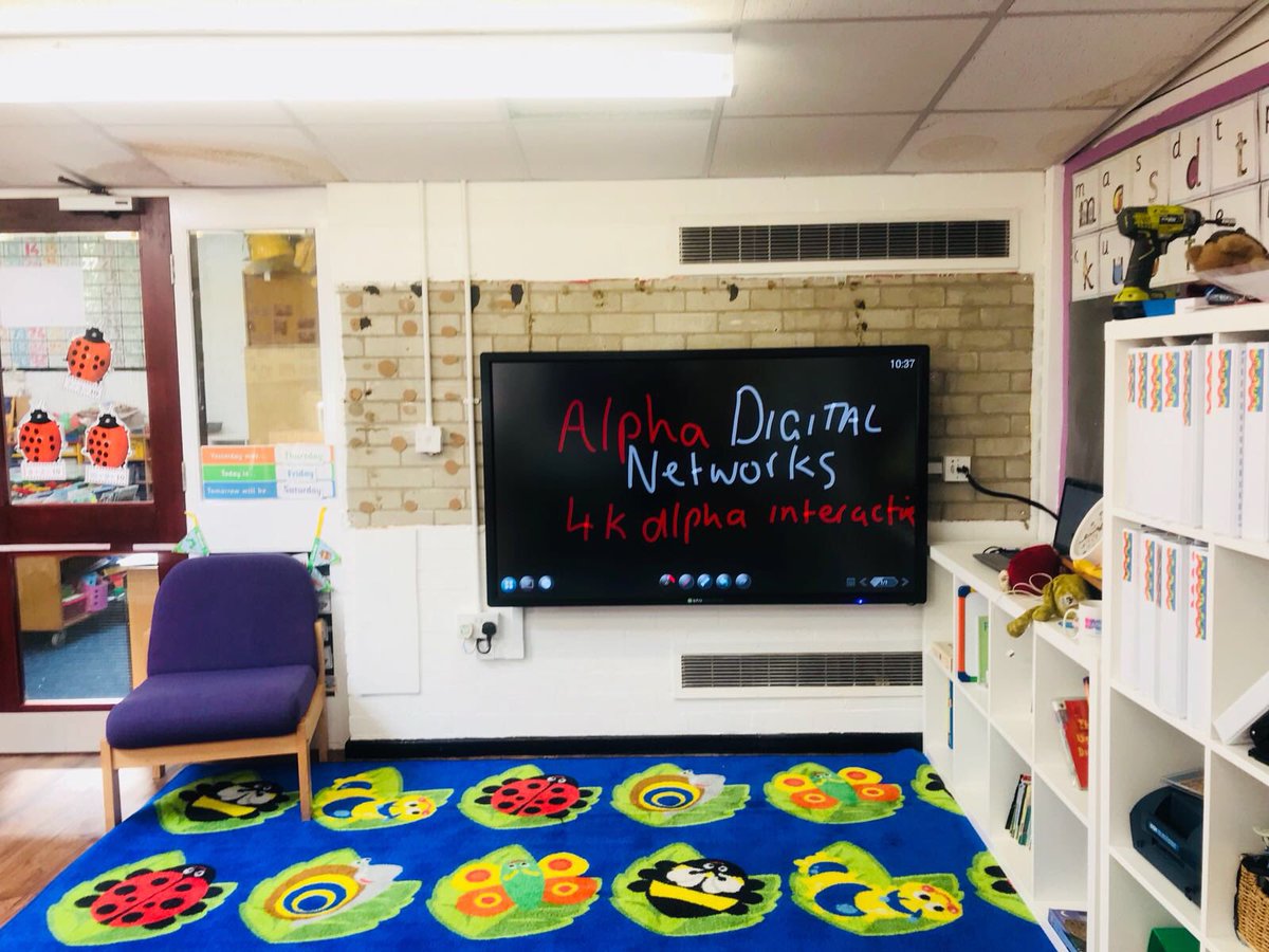 Joe_Makepeace's tweet image. Images of some recently installed @ADN_PLC #AlphaInteractive Series 5.0 4K Touch screens, with Intuitive Android OS, 2-way Mirroring, gesture control, teaching software &amp;amp; 30W speakers as standard. 65” Installed for £1800*VAT complete with 5 year on site warranty. #AV #Education