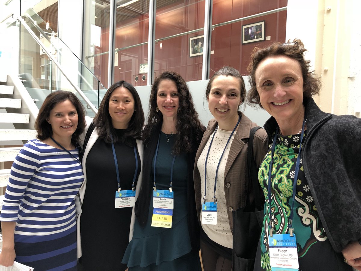 EileenDeignan's tweet photo. #AtlanticDerm @AtlanticDermADC 
NEDS Council Members including ADC co-chair Leslie Robinson-Bostom https://t.co/dKFgqRzLyq