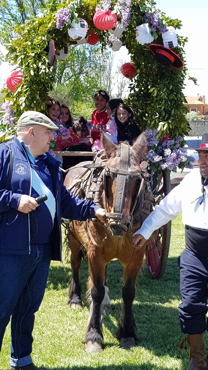 Vamos niños a la carroza, que el paseo sale ya