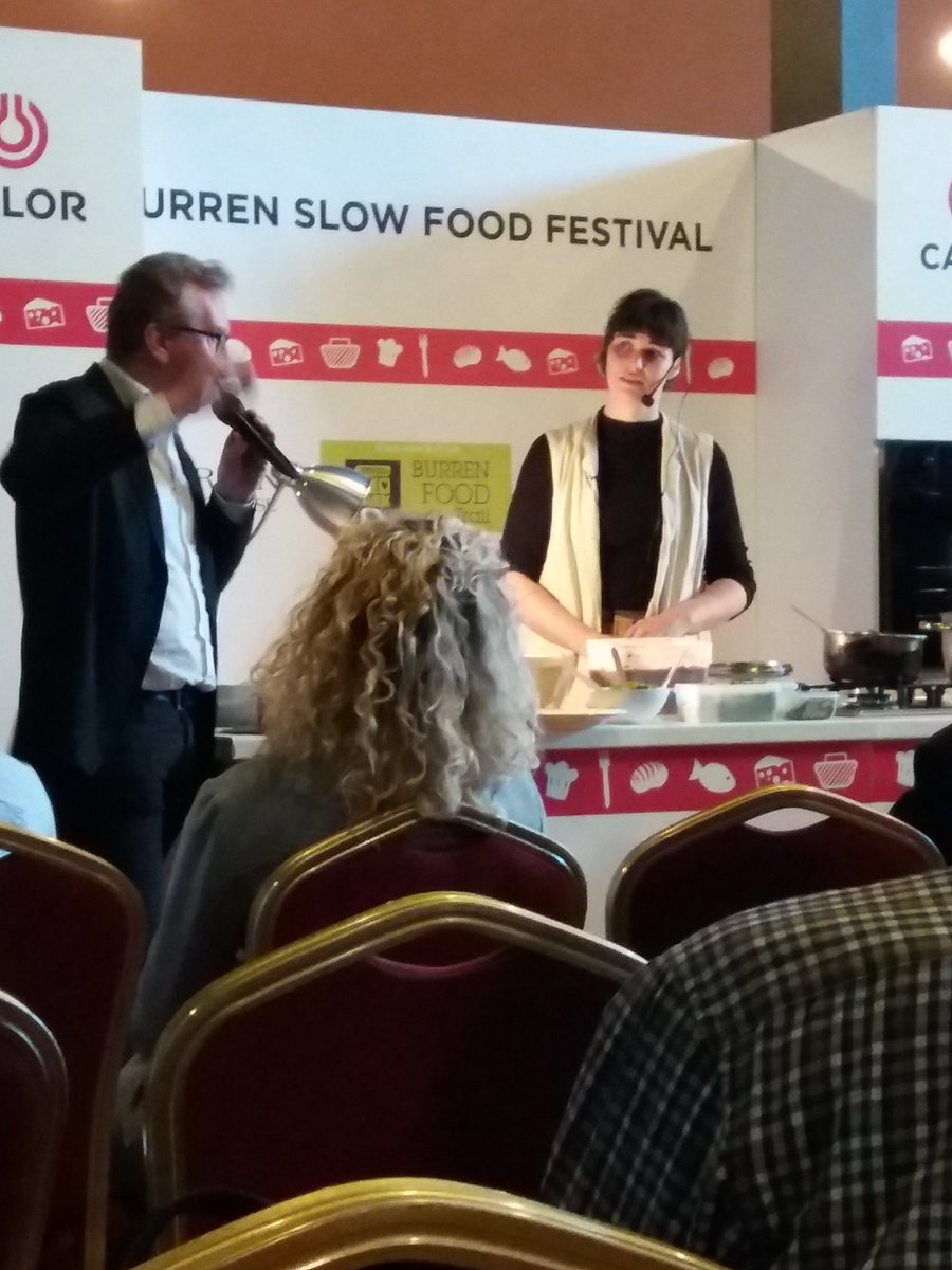 Brianna Turner from <a href="/potduggans/">Pot Duggans</a> talking about fermentation of foods at the Burren Slow Food Festival. A very different taste experience! <a href="/queenoforg/">Sharon Noonan</a> <a href="/BurrenSalmon/">Birgitta HedinCurtin</a>  <a href="/SlowFoodIreland/">Slow Food Ireland</a> @ThatAliceCooks