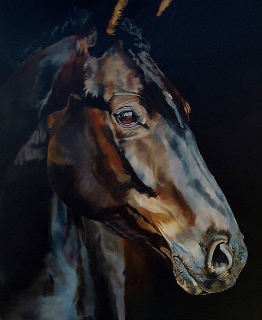 paardverzameld's tweet photo. PV collective member Jenai Davis! #paardverzameld #kunst #art #equineart #equine #contemporaryart #fineart #collective #horses #veroart #vero #junping #showjumping https://t.co/CV8z01FS5j https://t.co/G9RftakOfc