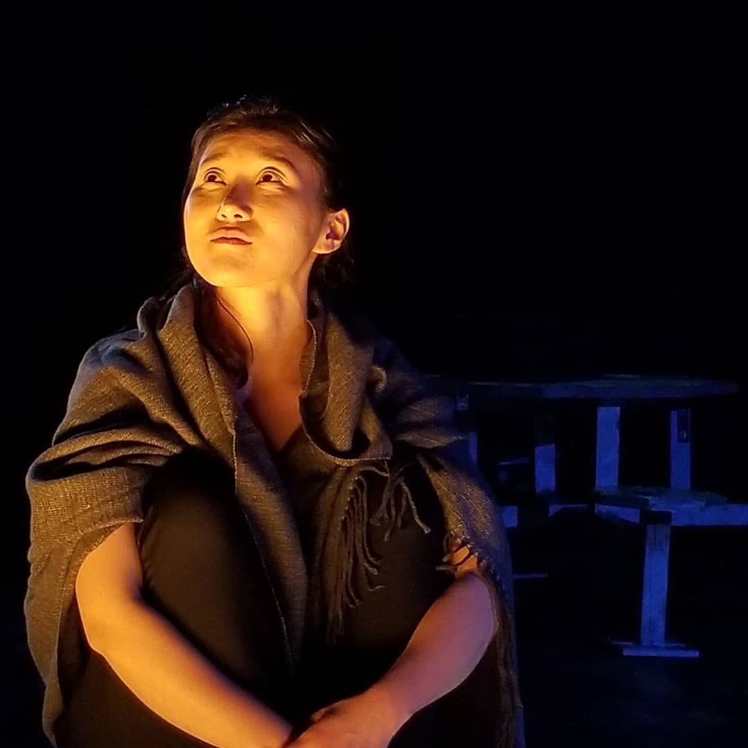 Betzine's tweet photo. My last show of the semester closes today. It contains 137 uses of the word “fuck” and with the ad libbed fucks, it’s probably closer to 150. Curtain at 3pm, 151 Bank Street. #lolgradschool #the1918 https://t.co/X57FUCrLFG