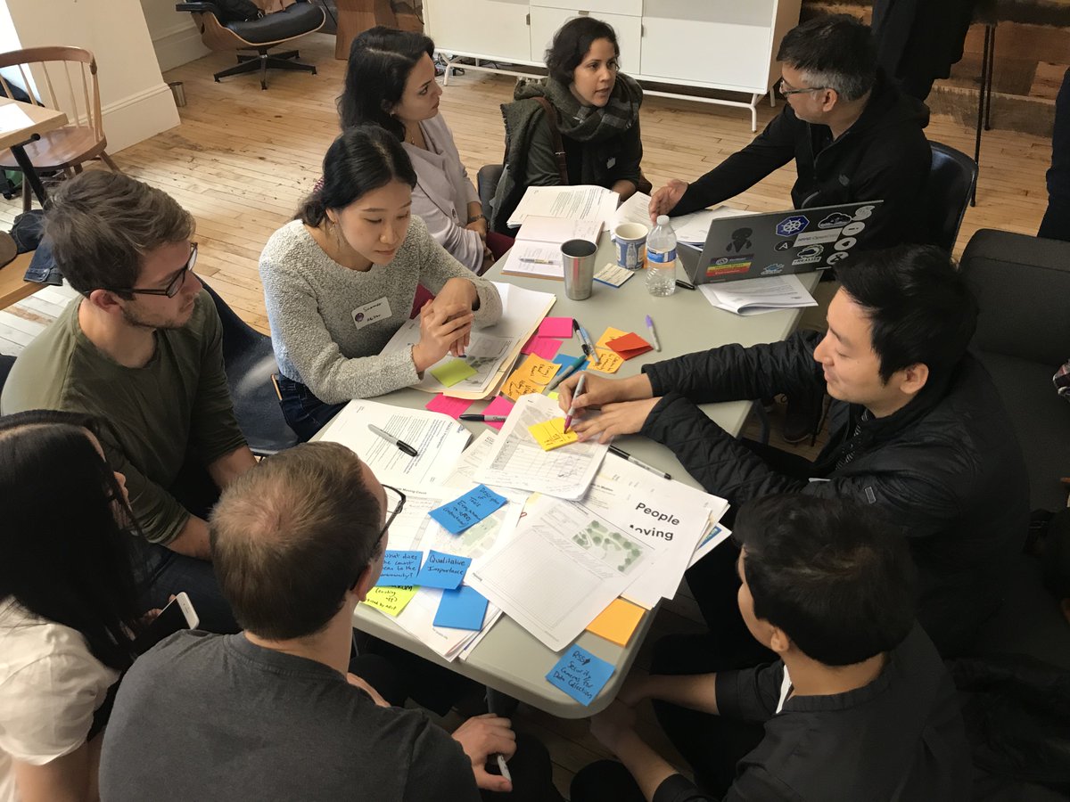 gehlinstitute's tweet photo. The design sprint has begun! Teams are brainstorming how #publiclifedata can be collected, organized, and deployed to create a more inviting public realm! #wecountpubliclife https://t.co/SpocXG7PuG