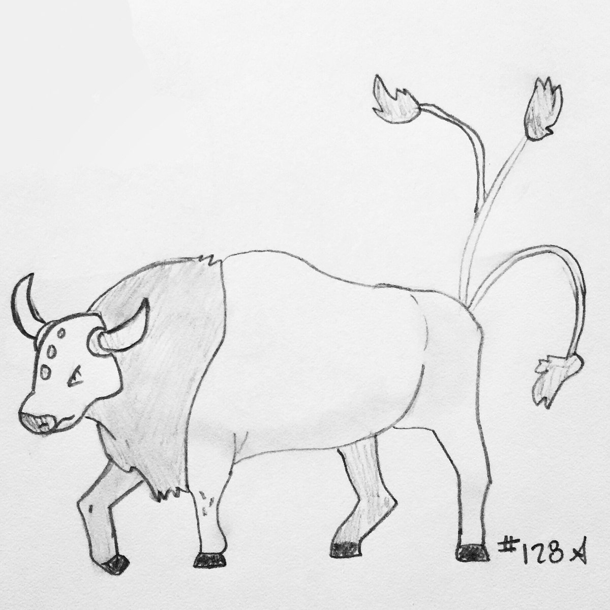 PokemonADay's tweet photo. Day #128 Tauros
.
.
#Pokemon #Tauros #PokemonArt #PokemonADay #Drawing #Pencil #Illustration #PokemonClub #PokemonDrawing #PokemonFan #Artworks #Artwork #Art🎨 #Art #Artist  #Drawings #Sketchbook #Sketch #PencilWork #Pokedex https://t.co/X9Mueex6RJ
