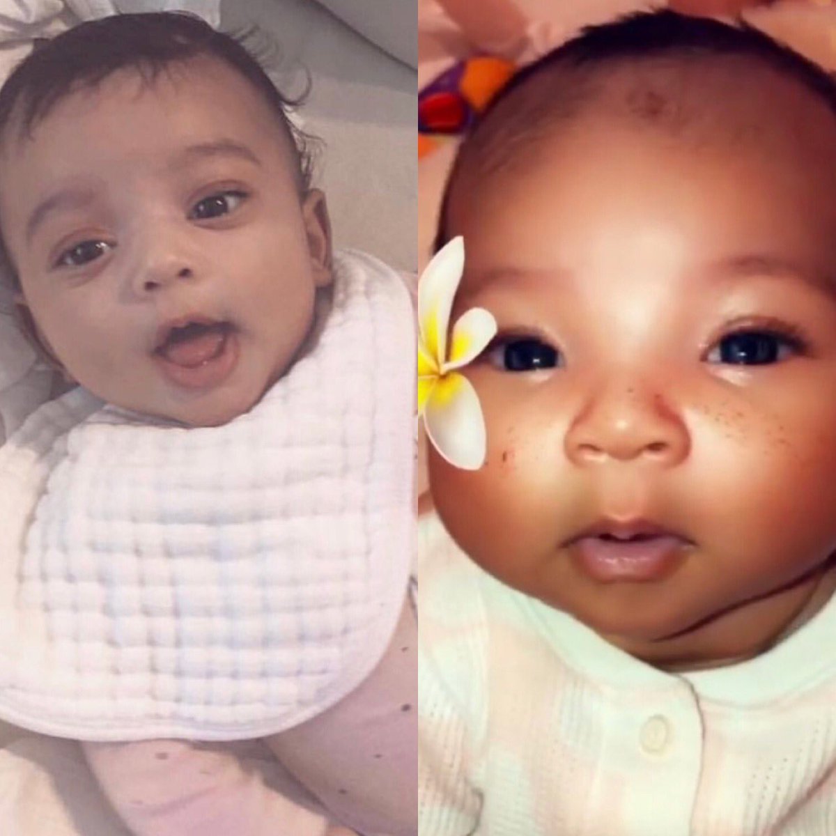 They’re twinnsss😍😍 or I'm just imagining it 🤔 <a href="/khloekardashian/">Khloé</a> <a href="/KimKardashian/">Kim Kardashian</a>