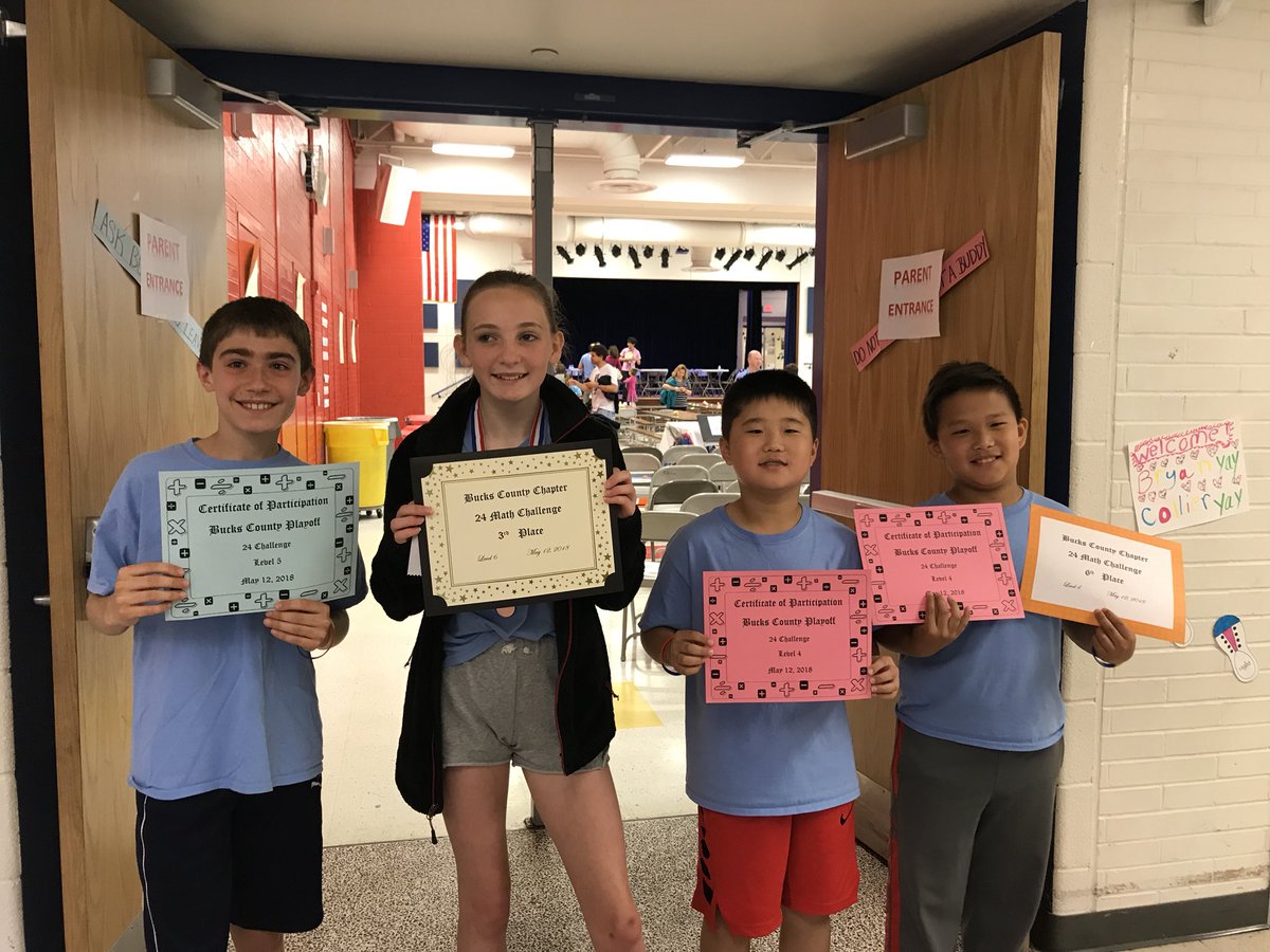 Congratulations to the <a href="/CBBridgeValley/">Bridge Valley Elem</a> grade level winners! Great displays of fun, hard work, sportsmanship, and math competition! #Bucks24