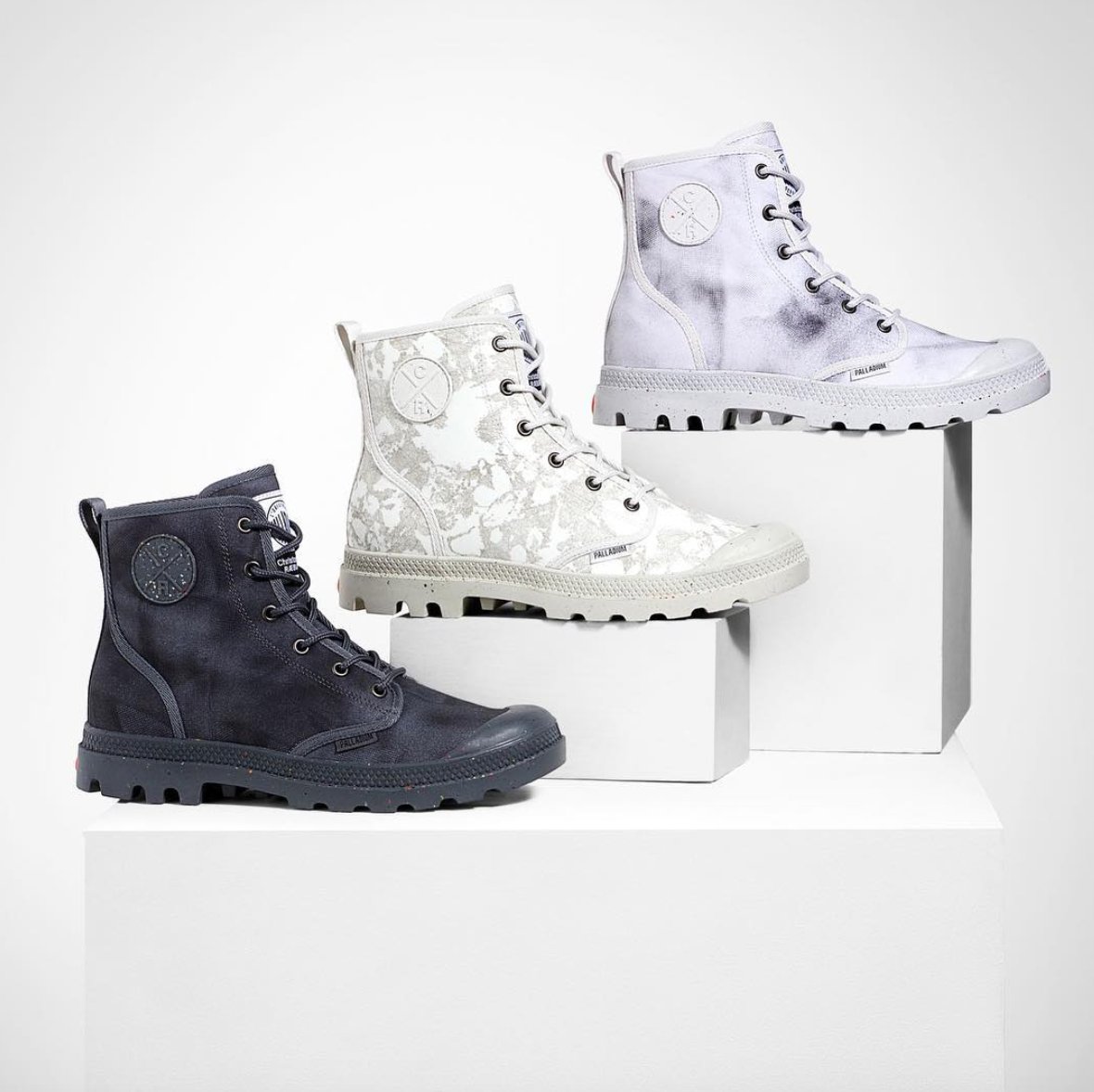 Master of reusing and recycling @StudioRaeburn has teamed up with @palladiumboots7 to create these! What do you think? #fashion #boots #christopherraeburn #organic #recycled
