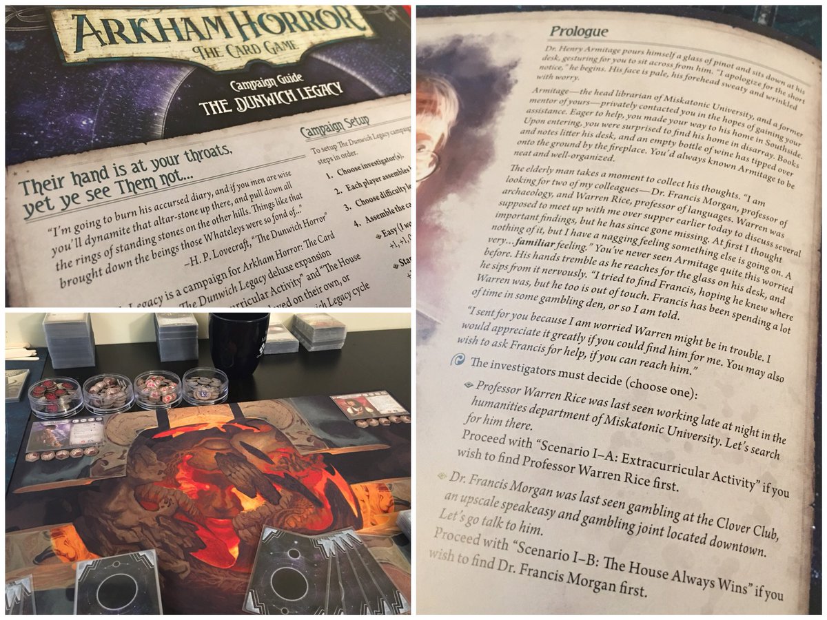 Nathan_Adam's tweet photo. Since my copy of #TheForgottenAge is connected to my preorder of #ReturntotheNightoftheZealot, its time for more of #TheDunwichLegacy!
#CampaignInAWeek
#FantasyFlightGames
@FFGames https://t.co/5M8FjEXGG2