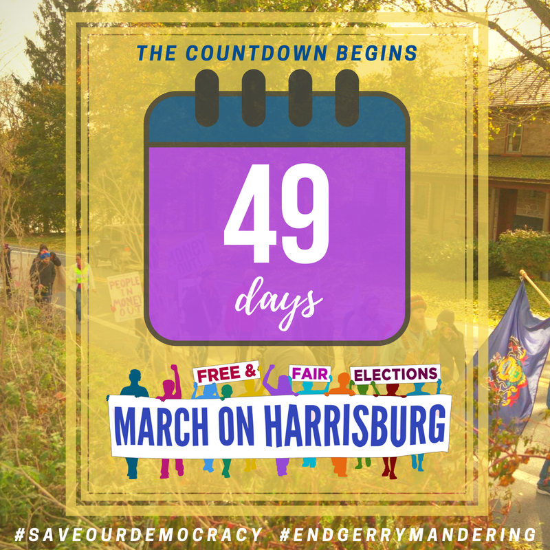 EndPACorruption's tweet photo. There are only 7 weeks left to #endgerrymandering in PA, for good. If reform does not pass this session, it will not affect the next round of redistricting. Stay tuned as we roll out actions for the final days leading up to the deadline! #FixHB722 #SupportSB22 #endPAcorruption https://t.co/CMl3jBZfvv
