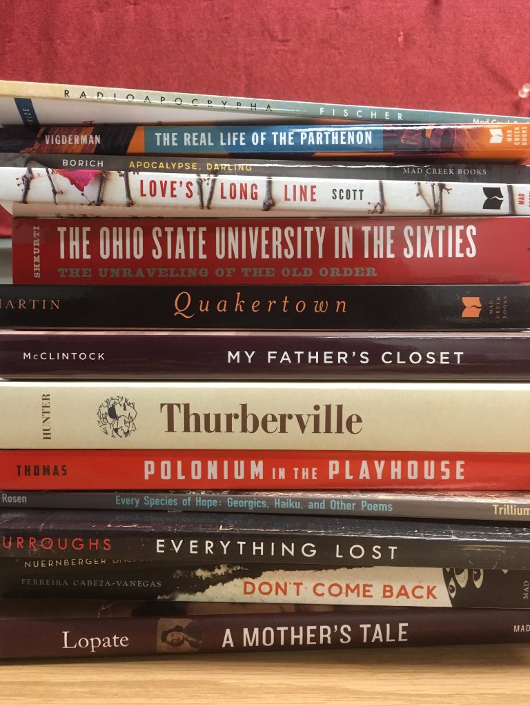 ohiostatepress's tweet photo. It's time for #FlyoverFest! Come find us @ Ace of Cups to check out our latest titles in memoir, poetry, regional history, and more! https://t.co/GdByXgb7nQ