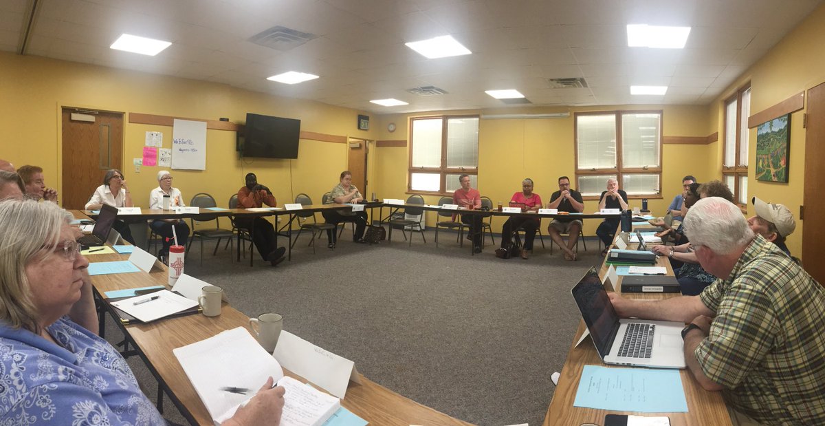 compusean's tweet photo. Joint meeting of #StandingCommittee and #ExecCouncil to discuss future of @IndyEpiscopal . #episcopalIN #Waycross https://t.co/Elcie3OJg5