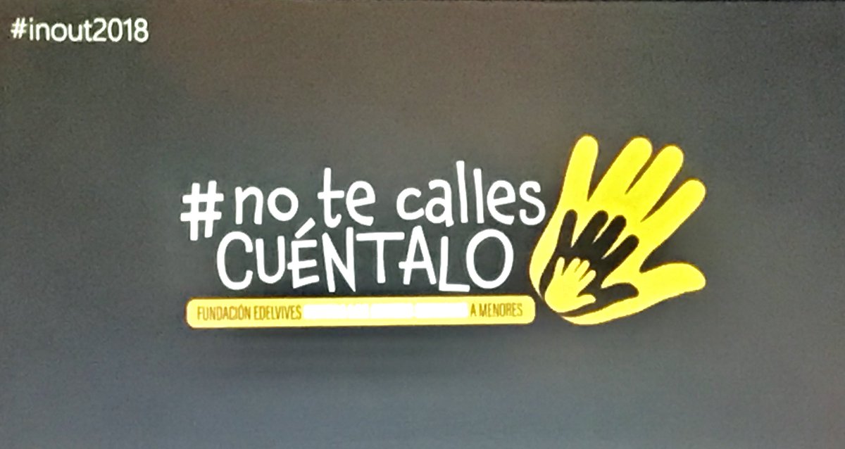 MartaV_B's tweet photo. #Inout2018 #no te calles CUÉNTALO! @Inout_edelvives @FundacEdelvives https://t.co/IvusLrIdAS