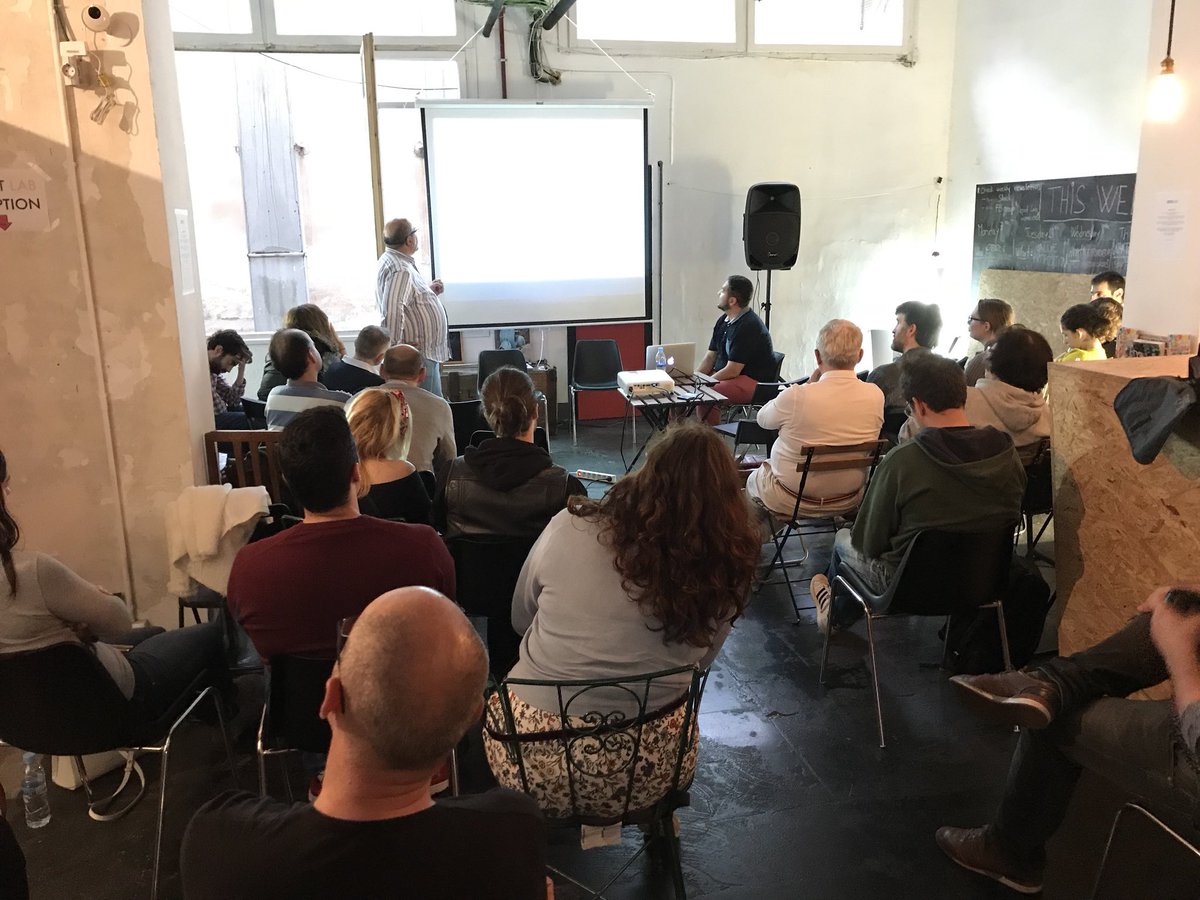 astridbal's tweet photo. Almost full house at the Barcelona #clbfest18 #Hack #Learn #Discuss ❤️🔥 https://t.co/QyqOb5qFkA