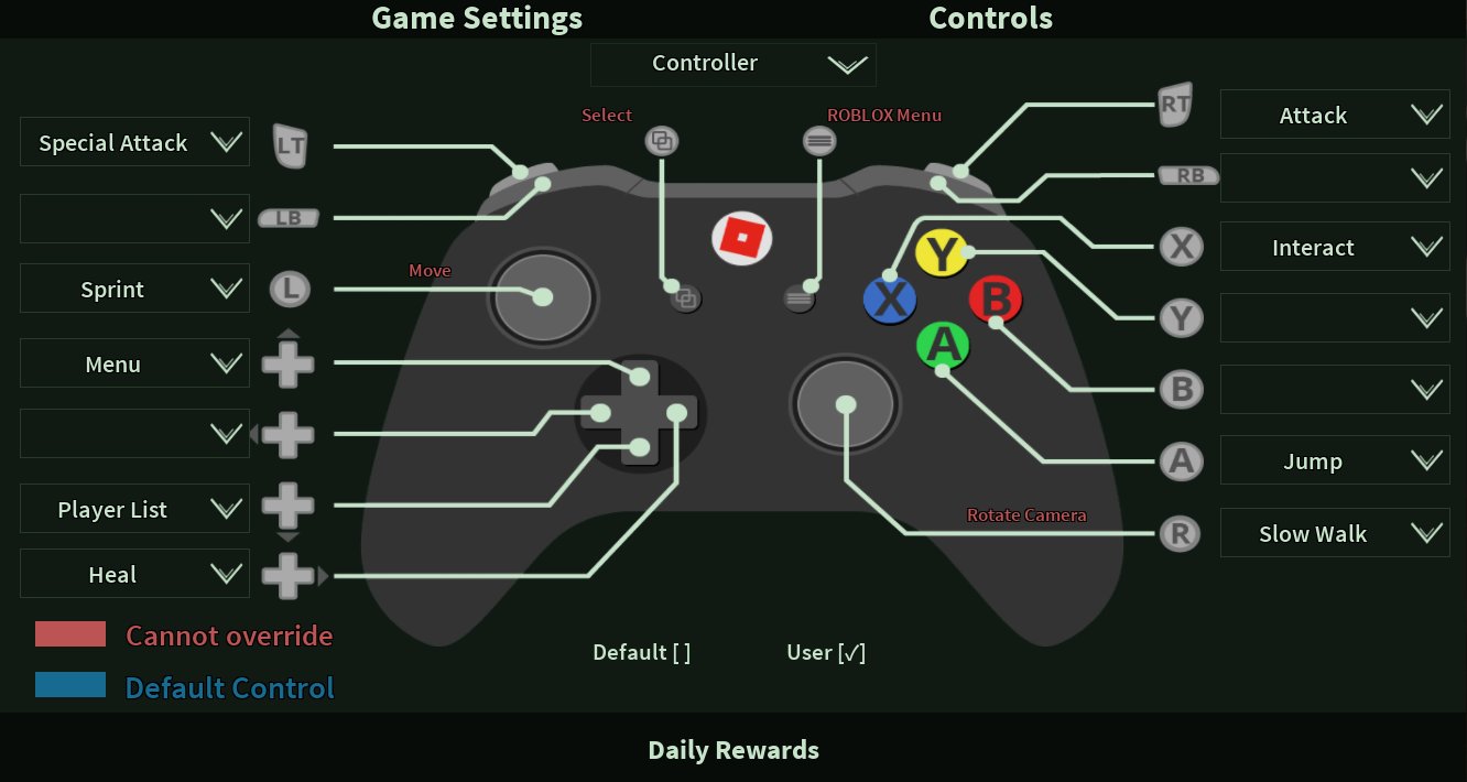 Fm_Trick on X: Full user customization for controls on Xbox and