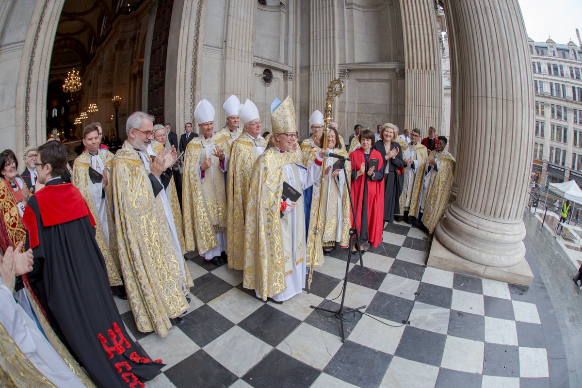 StPaulsLondon's tweet photo. A joyful service to welcome and install Sarah Mullally as 133rd Bishop of London!

Find out more, including the sermon and Order of Service ➡️ https://t.co/T1mKhbvtCO https://t.co/DZCuZFnsOj