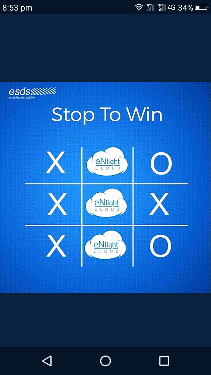 piyushpuri12's tweet image. Here&apos;s my perfect screenshot #TicTacToe #eNlightCloud #ESDSeNlight #ESDS #ContestAlert Join @VHetal @Sagar2612 @nikp_05 @7srikanta @chandra_mani38 @girija_kriz @prachimana
