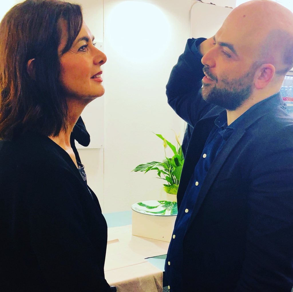 Risultato immagini per Roberto Saviano e Laura Boldrini immagini