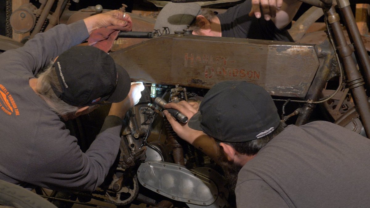 WTTMotorcycles's tweet photo. Head over to https://t.co/hqEk7gbvLu and watch the last show of the 4 part series,  The 1913 Revival.  The before and after of this old relic is truly  remarkable and is what Wheels Through Time is known for!  Subscribe at https://t.co/ytZ6LKwVub https://t.co/dscyIYks5r