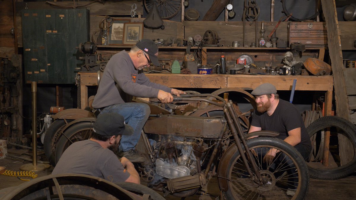 WTTMotorcycles's tweet photo. Head over to https://t.co/hqEk7gbvLu and watch the last show of the 4 part series,  The 1913 Revival.  The before and after of this old relic is truly  remarkable and is what Wheels Through Time is known for!  Subscribe at https://t.co/ytZ6LKwVub https://t.co/dscyIYks5r