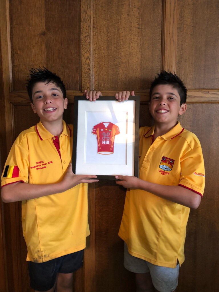 CRUFC_Colts's tweet photo. A very special award from the 3rd XV ‘Spirit of Rugby’ for 2017/18 was presented today to Aaran &amp; Cameron Bennett who turn out to watch the Senior 3rds week in, week out. They take the water on, fetch the kicking tee. They love the game. Congrats boys!🏉👍🏻#rugbyfamily #nextgen https://t.co/zQ9FuZSwac