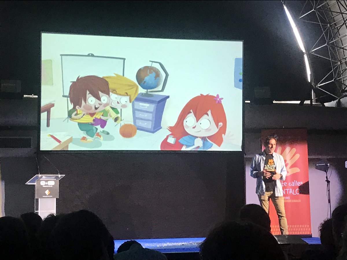 MartaV_B's tweet photo. #Inout2018 Arturo Cavanna. Autor del cuento #notecalles @Inout_edelvives @FundacEdelvives https://t.co/2lKaz5oJS9